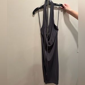 Haute Hippie gray dress with belt